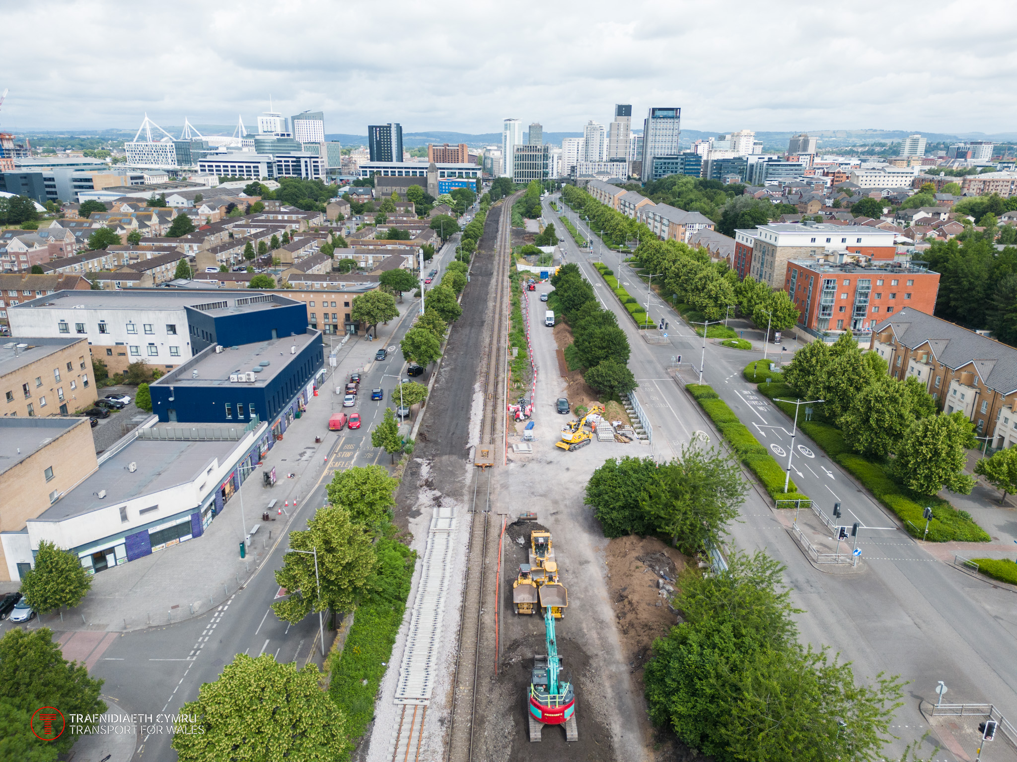 Cardiff Bay line work