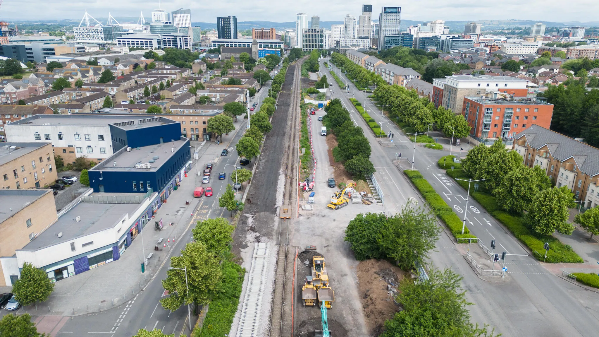 Cardiff Bay line work